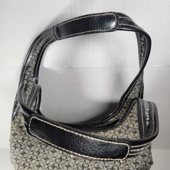 Rosetti Black & Gray Casual Everyday Cotton Blend Shoulder Bag and Coin Purse - Picture 2 of 16